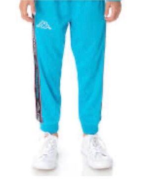 Kappa Logo Tape Alic 2  NWT Track Pants Regular Fit  8 Youth Blue Turkis